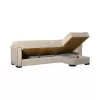 Corner Sofa New Emily Fylliana Beige - Brown 240*146*85 cm