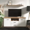 TV Stand Valencia TV 160 White - Artisan Oak -  White Matt 161*41*66.5 cm