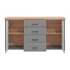 Comota - Sideboard Valencia 3K4F Grey Graphite - Artisan Oak - Grey Matt 161*41*85,5εκ cm