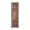 Showcase Valencia 1K VS1 Grey - Artisan Oak - Matt Grey 61x41x195 cm