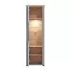 Showcase Valencia 1K VS1 Grey - Artisan Oak - Matt Grey 61x41x195 cm