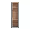 Showcase Valencia 1K VS1 Grey - Artisan Oak - Matt Grey 61x41x195 cm