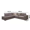 Corner Sofa Le Mans Fylliana Left Corner Brown - Beige 278*257 cm