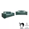 Set 2 Seater and 3 Seater Sofa Le Mans Fylliana Light Green - Mint