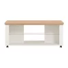 Coffee Table Valencia White - Artisan Oak - White Matt 114.5*50.5*49 cm