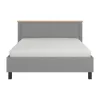 Bed Valencia 160 Grey - Artisan Oak - Grey Matt 182.5*208*103.5 (160*200) cm