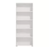 Bookcase Tomar 5 White 70x24.5x176.5 cm