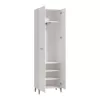 Hallway Cabinet Como P2 OG White - White Lacquer 58x35x195 cm