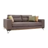 Set 2 Seater and 3 Seater Sofa Monaco Brown 180*95*95 cm + 230*95*95 cm