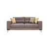 Set 2 Seater and 3 Seater Sofa Monaco Brown 180*95*95 cm + 230*95*95 cm