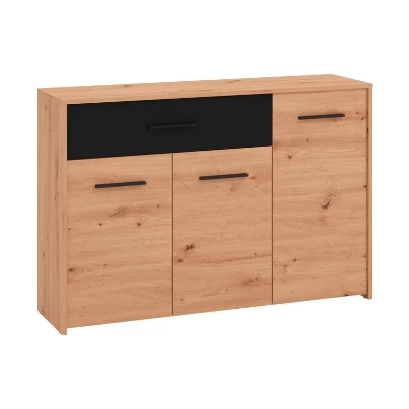 Κομότα Varadero 3K1F Artisan Oak - Μαύρο 119x33x80,5 εκ.