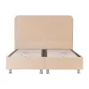 Bed Karen with Storage Space Beige 208x170x130 (160x200) cm