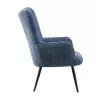 Armchair with Metal Legs C-06 Fylliana Light Blue 80x75x97 cm