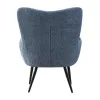 Armchair with Metal Legs C-06 Fylliana Light Blue 80x75x97 cm