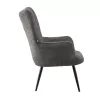 Armchair with Metal Legs C-06 Fylliana Grey 80x75x97 cm