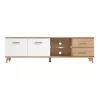 TV Stand Ascona White - Artisan Oak - White High Gloss Foil 179x40x52 cm