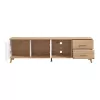 TV Stand Ascona White - Artisan Oak - White High Gloss Foil 179x40x52 cm