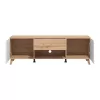 TV Stand Bretagna 150 Artisan Oak - White High Gloss Foil 147x40x48 cm