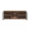 TV Stand Burgundy 160 3K2V White - Flagstaff Oak - White High Gloss Foil 157x40x51 cm