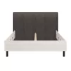 Bed Nubia 160 Surfside - Grey 177,5x213x110 cm