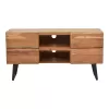 TV cabinet Dervie natural solid acacia wood 130x43.5x66.5cm