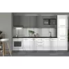 Kitchen Element Petra BD60 Grey Graphite - White High Gloss Foil - Grey Matt Foil 60x56x214 cm