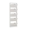 Shoe Storage Base 15 White 58x18x191.5 cm