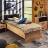 Bed Varadero 90 Plus Artisan Oak - Grey 105x206x92 cm