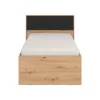 Bed Varadero 90 Plus Artisan Oak - Grey 105x206x92 cm