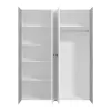 Wardrobe Varadero 4K1O White - Grey Concrete 157.5x53x203.5 cm