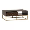 Coffee Table Parlor Fylliana Brown 110x55x40 cm