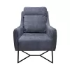 Armchair with Metal Legs New Giuliana Fylliana Grey 70x90x100 cm