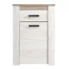 Shoe Storage Kent 1K1F White Oak - Grey Oak 68.5x36.5x98 cm