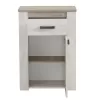 Shoe Storage Kent 1K1F White Oak - Grey Oak 68.5x36.5x98 cm