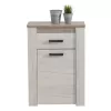 Shoe Storage Kent 1K1F White Oak - Grey Oak 68.5x36.5x98 cm