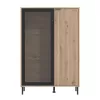 Showcase Mayenne 2K VS1 Artisan Oak - Black Matt 93x40x137 cm