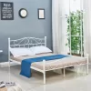 Bed Yorick white metal 140x190x99cm