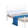 Bed Yorick white metal 140x190x99cm