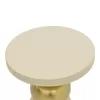 Side table Enville Inart cream-gold metal D41x53cm