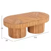 ΤΡΑΠΕΖΙ ΣΑΛΟΝΙΟΥ GATSBY ΟΒΑΛ TOP  RATTAN ΧΡΩΜΑ ΦΥΣΙΚΟ 110x59x39Υεκ.