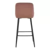 Bar stool Deppy rotten apple velvet- black metal 43x54x102cm