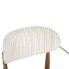 DINING ARMCHAIR SIRUS  BEECH WOOD-METAL-FABRIC IN OFF-WHITE 60x60x87Hcm.