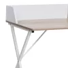 Zervan melamine work desk in natural-white shade 90x50x85cm