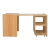 Foldable work office desk Tivizual sonoma melamine 140x60x72cm