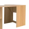 Foldable work office desk Tivizual sonoma melamine 140x60x72cm