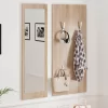 ENTRYWAY SET WITH MIRROR VERN  MELAMINE IN SONAMA 80x27x175Hcm.