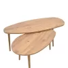 Monty melamine walnut coffee table 116x46x46cm