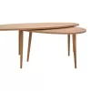 Monty melamine walnut coffee table 116x46x46cm