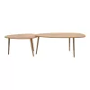 Monty melamine walnut coffee table 116x46x46cm