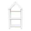 Montessori shelf Zoilen I white-blue mdf 50x30x100cm